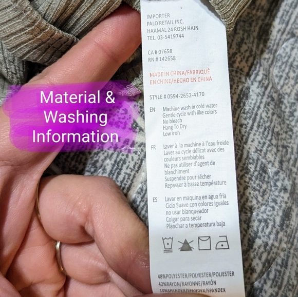 Streetwear Society size Med NWOT, long sleeve bodysuit, taupe color - Picture 3 of 10